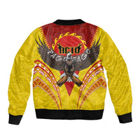 American Samoa Fautasi Race Bomber Jacket Pago Pago-Aeto Samoan Tattoo and Eagle