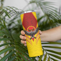 American Samoa Fautasi Race Skinny Tumbler Pago Pago-Aeto Samoan Tattoo and Eagle LT03 - Polynesian Pride