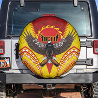 American Samoa Fautasi Race Spare Tire Cover Pago Pago-Aeto Samoan Tattoo and Eagle