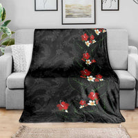 Hawaiian Taro Leaves-Hibiscus and Plumeria Blanket Floral Tribal Tattoo Motif LT03 - Polynesian Pride