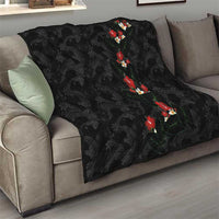 Hawaiian Taro Leaves-Hibiscus and Plumeria Quilt Floral Tribal Tattoo Motif LT03 - Polynesian Pride