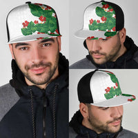 Hawaiian Taro Leaves-Hibiscus and Plumeria Mesh Trucker Cap Polynesian Art-Kakau Tattoo White LT03 - Polynesian Pride