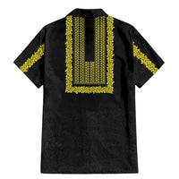 Philippines Polynesian Jasmine Pattern Family Matching Mermaid Dress and Hawaiian Shirt With Barong Tagalog Black Style LT03 - Polynesian Pride