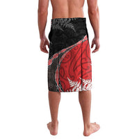 Personalised New Zealand Darts Lavalava Koru Tribal Tattoo and Silver Fern Maori Pattern Red Color LT03 - Polynesian Pride