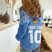 Custom Hela Wigmen Rugby Women Casual Shirt Papua New Guinea Polynesian Tattoo LT03 - Polynesian Pride