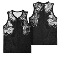 Japanese Irezumi and Hawaiian Polynesian Art Tattoo Basketball Jersey Black Color LT03 - Polynesian Pride