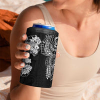 Japanese Irezumi and Hawaiian Polynesian Art Tattoo 4 in 1 Can Cooler Tumbler Black Color LT03 - Polynesian Pride