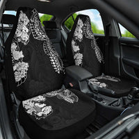 Japanese Irezumi and Hawaiian Polynesian Art Tattoo Car Seat Cover Black Color LT03 One Size Black - Polynesian Pride