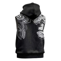 Japanese Irezumi and Hawaiian Polynesian Art Tattoo Sleeveless Hoodie Black Color LT03 - Polynesian Pride