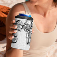 Japanese Irezumi and Hawaiian Polynesian Art Tattoo 4 in 1 Can Cooler Tumbler White Color LT03 - Polynesian Pride