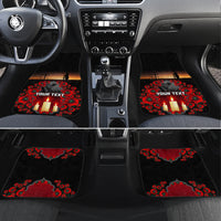 Custom New Zealand and Australia ANZAC Day Car Mats Gallipoli and Canlelight Lest We Forget LT03 Set 4pcs Black - Polynesian Pride