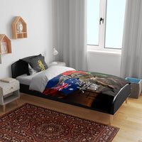 New Zealand and Australia ANZAC Day Bedding Set National Flag mix Kiwi Bird and Kangaroo Soldier Style LT03 - Polynesian Pride