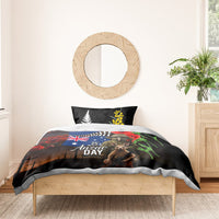 New Zealand and Australia ANZAC Day Bedding Set National Flag mix Kiwi Bird and Kangaroo Soldier Style LT03 - Polynesian Pride