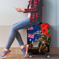 New Zealand and Australia ANZAC Day Luggage Cover National Flag mix Kiwi Bird and Kangaroo Soldier Style