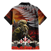New Zealand ANZAC Day Family Matching Mermaid Dress and Hawaiian Shirt The Ode of Remembrance and Silver Fern LT03 - Polynesian Pride