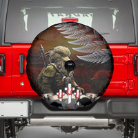 New Zealand ANZAC Day Spare Tire Cover The Ode of Remembrance and Silver Fern LT03 - Polynesian Pride
