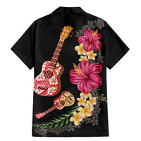 Ukulele mix Polynesian Flower Family Matching Mermaid Dress and Hawaiian Shirt Hawaiian Tribal Pattern LT03 - Polynesian Pride