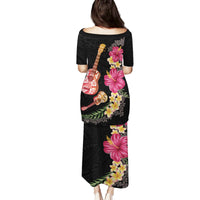Ukulele mix Polynesian Flower Family Matching Puletasi and Hawaiian Shirt Hawaiian Tribal Pattern LT03 - Polynesian Pride