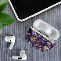 Hawaii Islands Map Design with Japanese Landscape AirPods Case Hawaiian Japan Fusion Art Purple Color LT03 - Polynesian Pride