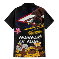American Samoa Fue and Kava Bowl Family Matching Mermaid Dress and Hawaiian Shirt Plumeria and Polynesian Pattern LT03 - Polynesian Pride