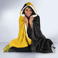 Aotearoa New Zealand And Australia Basketball Custom Hooded Blanket Maori Tribal Tattoo And Aboriginal Dot Art Heritage LT03 - Polynesian Pride