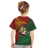 Papua New Guinea East Sepik Province Kid T Shirt Tribal Crocodile Birds of Paradise Melanesian Tattoo LT03 - Polynesian Pride