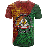 Papua New Guinea East Sepik Province T Shirt Tribal Crocodile Birds of Paradise Melanesian Tattoo LT03 - Polynesian Pride