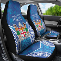 Fiji Day Car Seat Cover Fijian Masi Tribal Hibiscus Tattoo and Tapa Pattern LT03 - Polynesian Pride