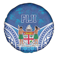 Fiji Day Spare Tire Cover Fijian Masi Tribal Hibiscus Tattoo and Tapa Pattern LT03 - Polynesian Pride