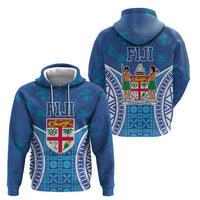 Fiji Day Zip Hoodie Fijian Masi Tribal Hibiscus Tattoo and Tapa Pattern LT03 - Polynesian Pride