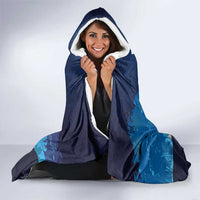 Polynesian Scuba Diving Hooded Blanket Honu with Hibiscus and Plumeria Flower and Tapa Tribal Pattern LT03 - Polynesian Pride
