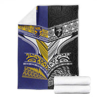 Rugby Niue and Aotearoa Blanket Hiapo with Maori Moko Tribal Heritage Tattoos LT03 - Polynesian Pride
