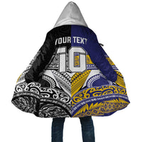 Custom Rugby Niue and Aotearoa Cloak Hiapo with Maori Moko Tribal Heritage Tattoos LT03 Unisex Black - Polynesian Pride