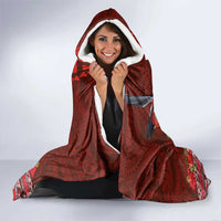 Hawaii KaUla Wena Iiwi Hooded Blanket With Tropical Plants and 'Ohi'a lehua Kakau Art Tattoo LT03 - Polynesian Pride