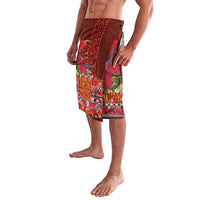 Hawaii KaUla Wena Iiwi Lavalava With Tropical Plants and 'Ohi'a lehua Kakau Art Tattoo LT03 - Polynesian Pride