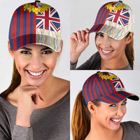 Hawaiian Tropical Plants Lei Classic Cap National Flag Style - Polynesian Pride
