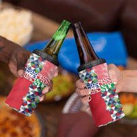 Hawaiian Floral Kakau Tropical Leaves-Sporty Style 4 in 1 Can Cooler Tumbler LT03 - Polynesian Pride