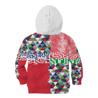 Hawaiian Floral Kakau Tropical Leaves-Sporty Style Kid Hoodie LT03 - Polynesian Pride
