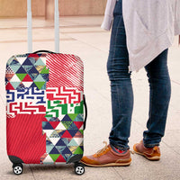 Hawaiian Floral Kakau Tropical Leaves-Sporty Style Luggage Cover LT03 Art - Polynesian Pride