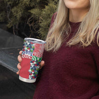 Hawaiian Floral Kakau Tropical Leaves-Sporty Style Tumbler Cup