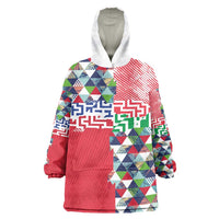 Hawaiian Floral Kakau Tropical Leaves-Sporty Style Wearable Blanket Hoodie LT03 One Size Art - Polynesian Pride