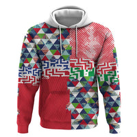Hawaiian Floral Kakau Tropical Leaves-Sporty Style Zip Hoodie LT03 Pullover Hoodie Art - Polynesian Pride