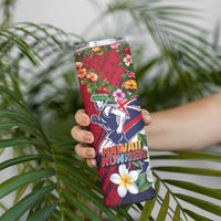 Hawaii Runner-Kakau Art with Lei and Plumeria Skinny Tumbler LT03 - Polynesian Pride