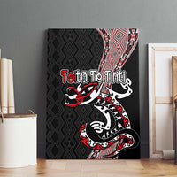 Aotearoa Toitu Te Tiriti Taniko Canvas Wall Art Maori Taniwha Haka - Honour the Treaty LT03 - Polynesian Pride