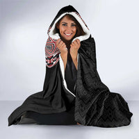 Aotearoa Toitu Te Tiriti Taniko Hooded Blanket Maori Taniwha Haka - Honour the Treaty LT03 - Polynesian Pride