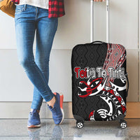 Aotearoa Toitu Te Tiriti Taniko Luggage Cover Maori Taniwha Haka - Honour the Treaty LT03 - Polynesian Pride