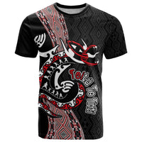 Aotearoa Toitu Te Tiriti Taniko T Shirt Maori Taniwha Haka - Honour the Treaty LT03 Black - Polynesian Pride
