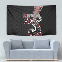 Aotearoa Toitu Te Tiriti Taniko Tapestry Maori Taniwha Haka - Honour the Treaty LT03 - Polynesian Pride