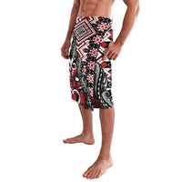 Aotearoa Maori Moko Art with Taniko Half Style Lavalava