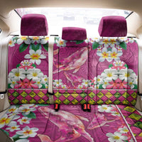 Hawaiian Plumeria and Humpback Whales Back Car Seat Cover Polynerian Art Tattoo-Plum Pink Color LT03 - Polynesian Pride